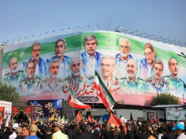 حضور هیئت رئیسه پژوهشگاه تربیت بدنی و علوم ورزشی در مراسم تشیع شهدای اقتدار ملی