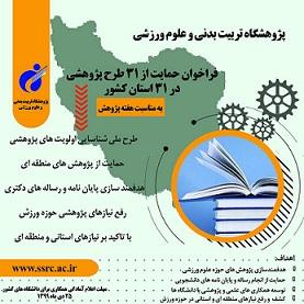 اقدامملی پژوهشگاه علوم ورزشی در حمایت از طرح های استانی، هدفمندسازی تحقیقات دانشجویی و آمایش سرزمینی در حوزه ورزش