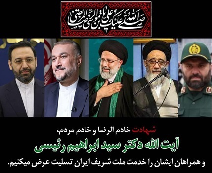 پیام تسلیت رئیس پژوهشگاه تربیتبدنی و علوم ورزشی در پی شهادت رئیس جمهور و هیأت همراه ایشان